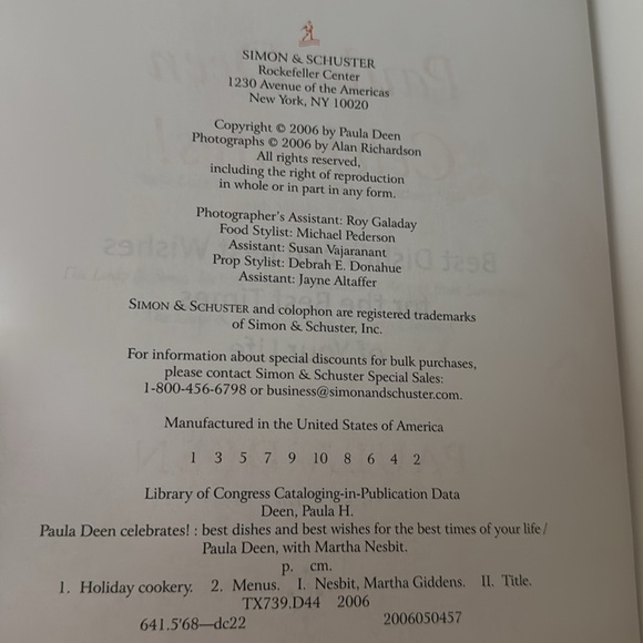 Paula Deen Celebrates! Best Dishes - Recipes Family Style Cookbook EUC - Picture 3 of 7